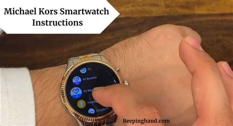 michael kors watch instructions|michael kors smart watch instructions.